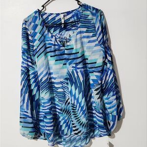 Ny collection sheear long sleeves blouse